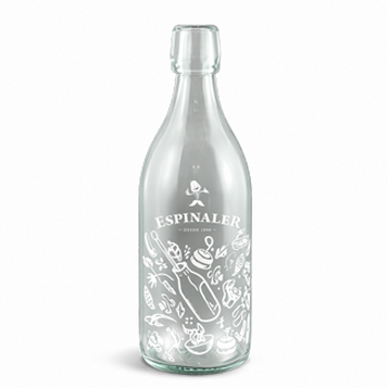 El arte de la línea: Serigrafía en una tinta que transforma la botella de Vermut Espinaler