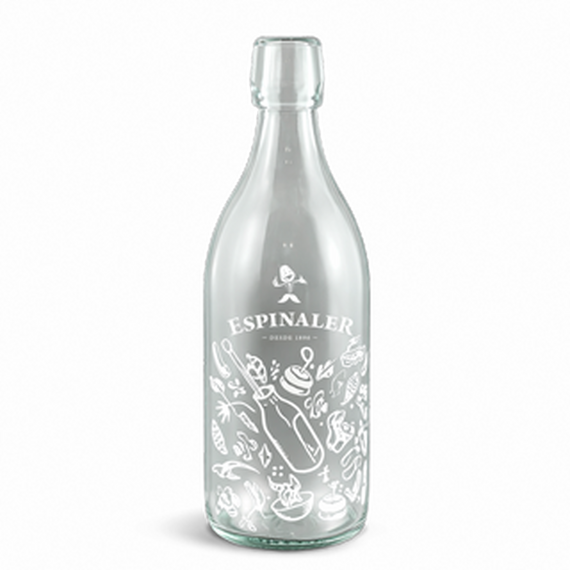 El arte de la línea: Serigrafía en una tinta que transforma la botella de Vermut Espinaler